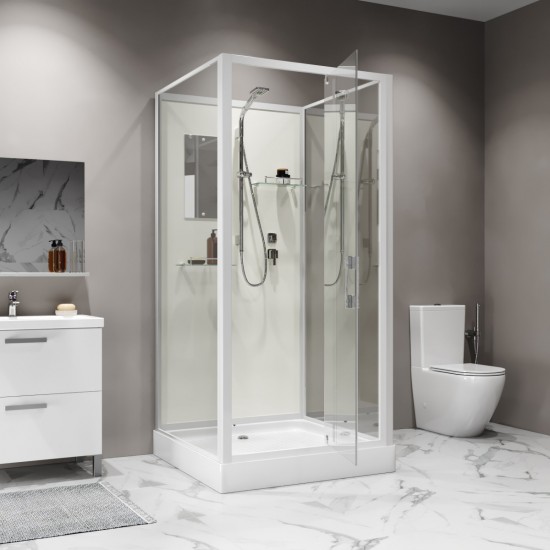 Душевая кабина кабина Niagara Standart ST100/15Q/BK 100x100 см без крыши Душевая кабина кабина Niagara Standart ST100/15Q/BK 100x100 см без крыши