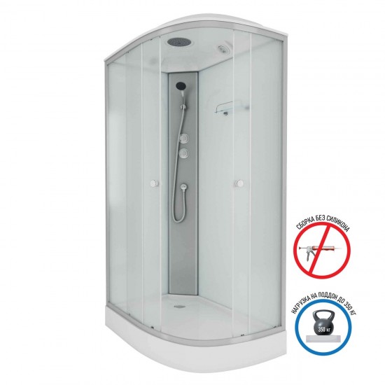 Душевая кабина Niagara NG-4312-14L  (E120/80/13L/MT) 120x80 см
