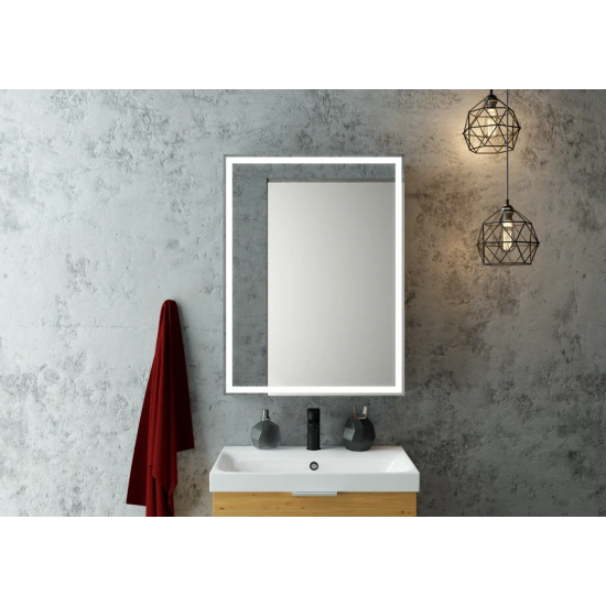 Шкаф с зеркалом Континент Mirror Box LED 600х800