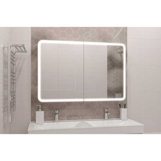 Шкаф с зеркалом Континент Avenue LED 1200x800