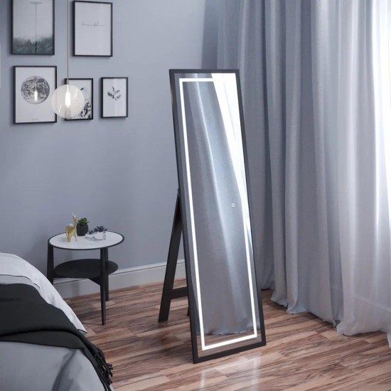 Зеркало Континент Norden Black LED 490x1650