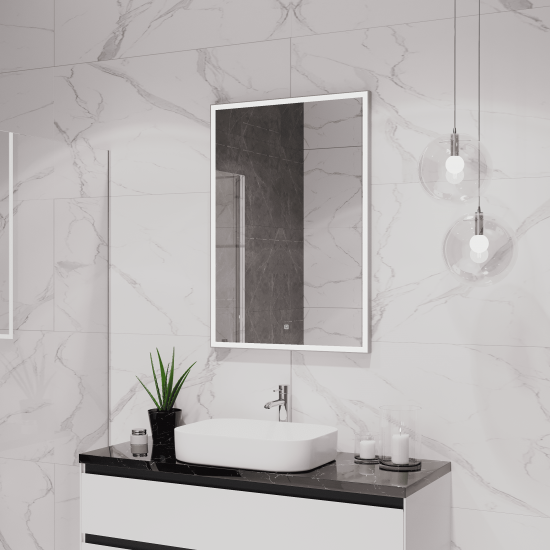 Зеркало Континент Frame Gray LED 700х1000