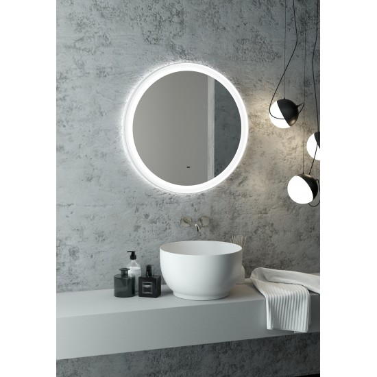 Зеркало Континент Planet White LED D70