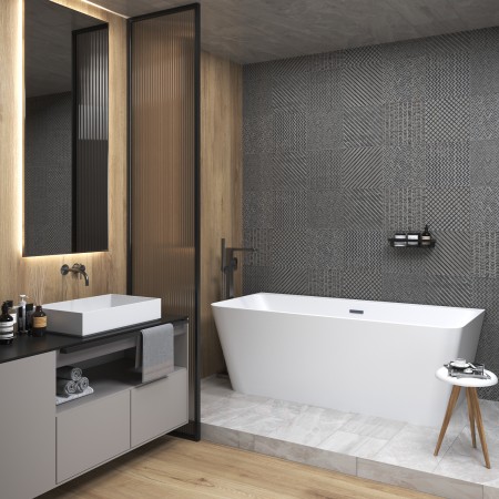 Пристенная акриловая ванна Wellsee Bromance 231601001, 170*78 см