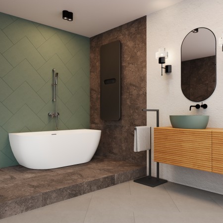 Пристенная акриловая ванна Wellsee Belle Spa 3.0 235901001, 170*80 см