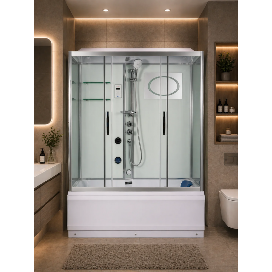 Душевая кабина Welt-Wasser WW500 EMMER 150/85/55 150x85 см с гидромассажем