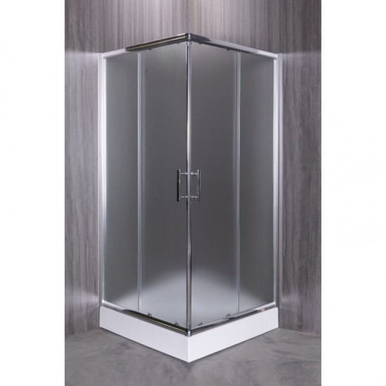Душевой уголок Esbano ESD-8034 100x100x200 (матовое стекло) с поддоном