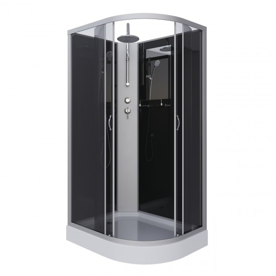 Душевая кабина Niagara Classic 35121433LBKT 120х80 см без крыши , тропический душ