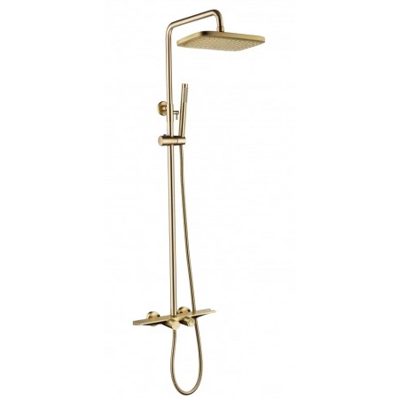 Душевая система с термостатом Grocenberg GB7038 Золото матовый