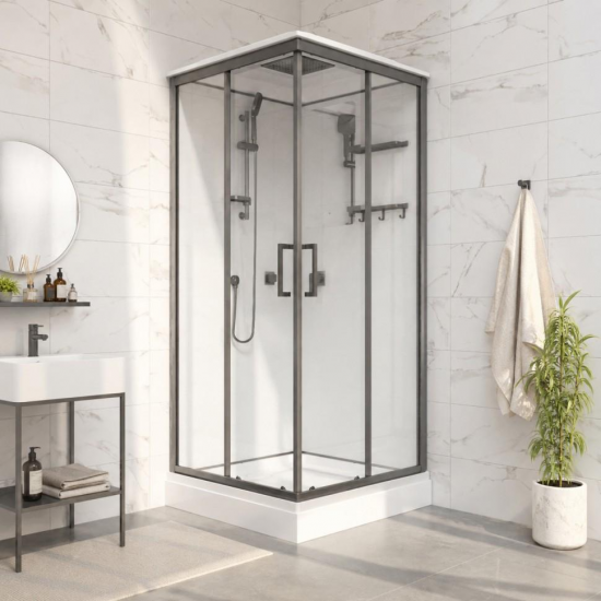 Душевая кабина Triton Рич-Графит М4 90*90 А