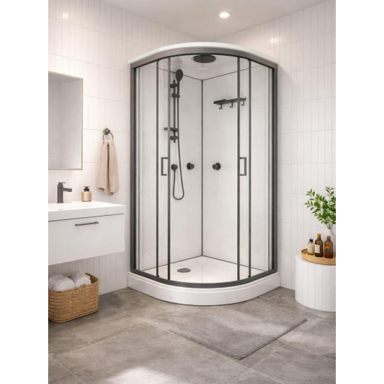 Душевая кабина Triton Прайм-Графит М3 90*90А