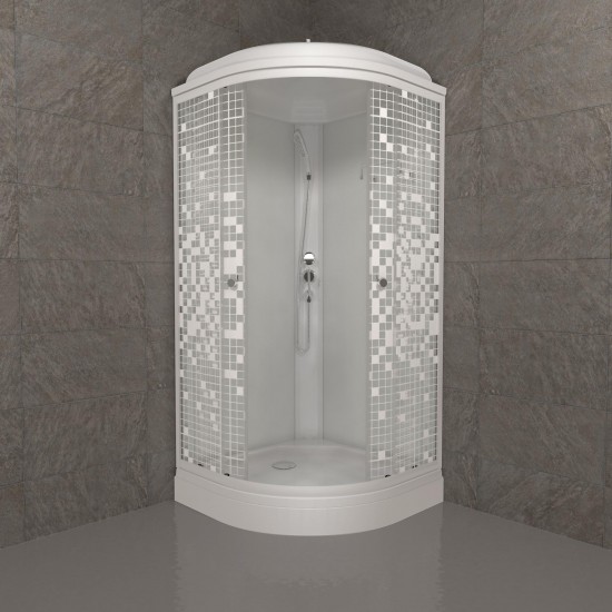 Душевая кабина Triton Стандарт А3 90x90 (низкий поддон / стекла мозаика)