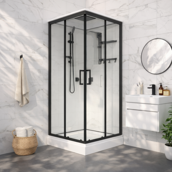 Душевая кабина Triton Рич-Блэк М4 90*90 А