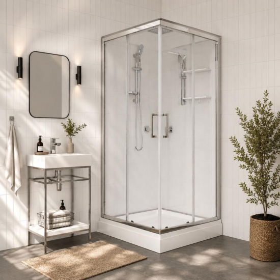 Душевая кабина Triton Рич-Хром М4 90*90 А
