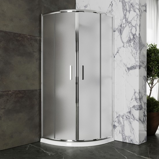 Душевой уголок Roxen Santi 55020-90C 90x90x195 см  матовые стекла