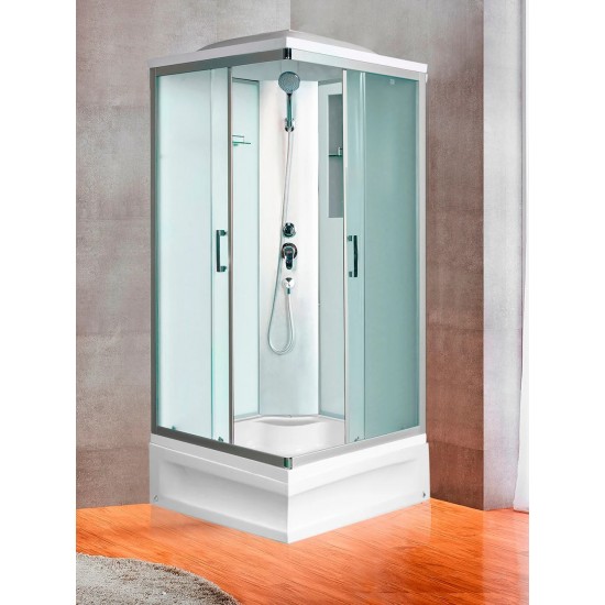 Душевая кабина River  QUADRO Б/К XL 120/80/41 MT 120х80 см без крыши