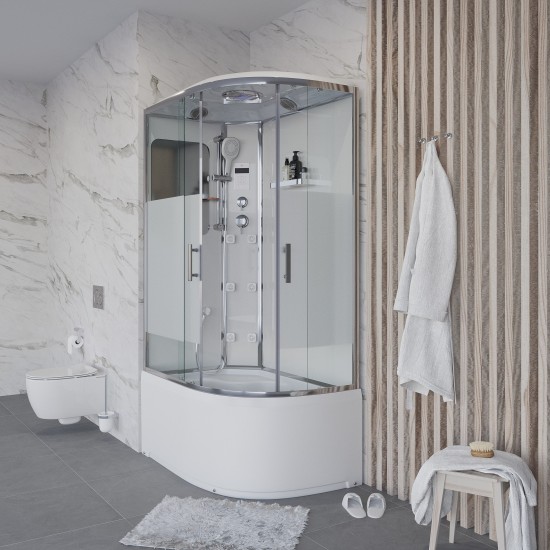 Душевая кабина Niagara Standart NG-310-01LN 120x80 стекло прозрачное с матовой линией Душевая кабина Niagara Standart NG-310-01LN 120x80 стекло прозрачное с матовой линией