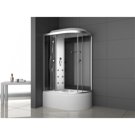 Душевая кабина  ODA 8037BTL 120х80х215 см левая/правая