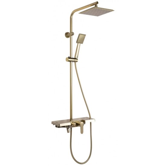 Душевая система Rea Bravo gold matt P4121
