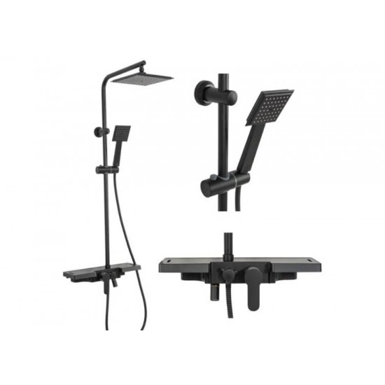 Душевая система Rea Bravo Black P0636