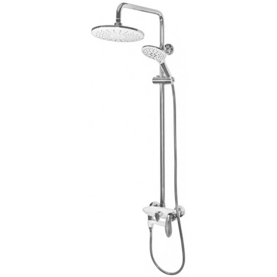 Душевая система Grocenberg GB7001WC Белый хром