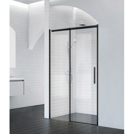 Душевая дверь Belbagno ACQUA-BF-1-130-C-NERO 130 см 