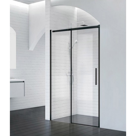 Душевая дверь Belbagno ACQUA-BF-1-150-C-NERO 150х195 см