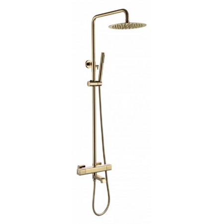 Душевая система с термостатом Grocenberg GB7005 Золото глянец