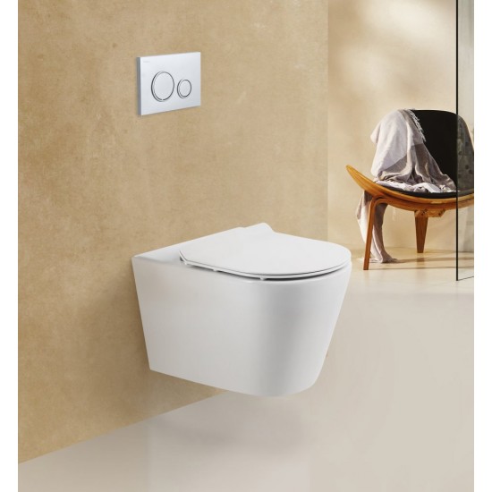 Унитаз подвесной  Belbagno FLAY-R BB053CHR