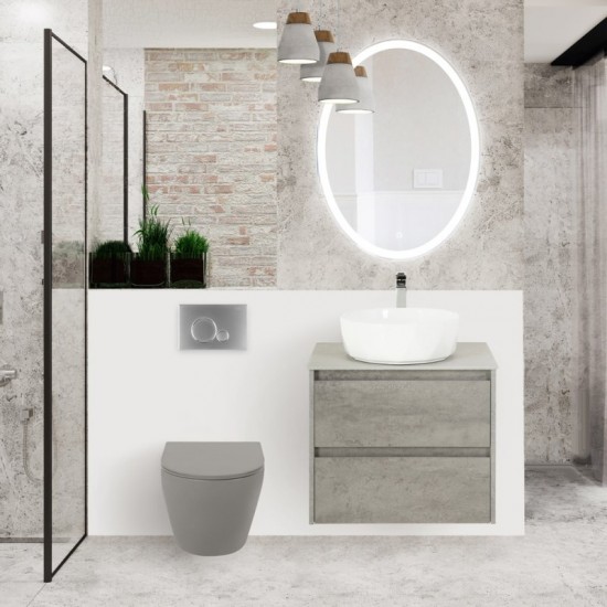Унитаз подвесной  Belbagno COLORATO BB062CHR-MB