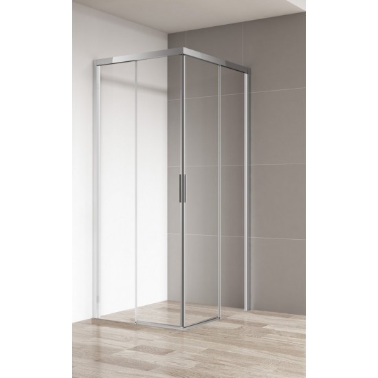 Душевой уголок Cezares COMFORT-A-2-100-C-Cr 100х195 см стекло прозрачное, профиль хром