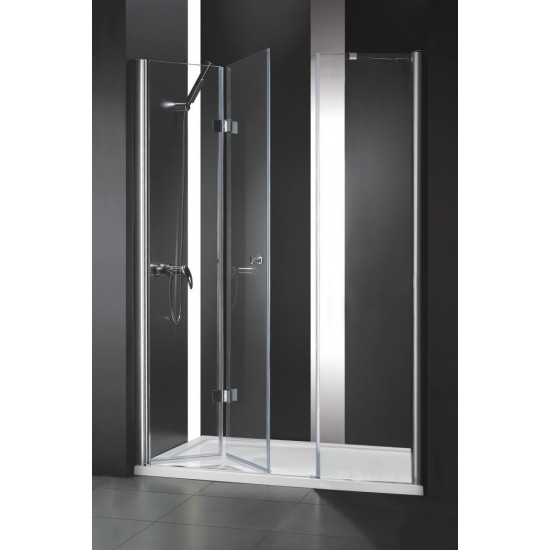 Душевая дверь Cezares ELENA-W-BS-13-100+40/40-C-Cr 173х195 см стекло прозрачное, профиль хром