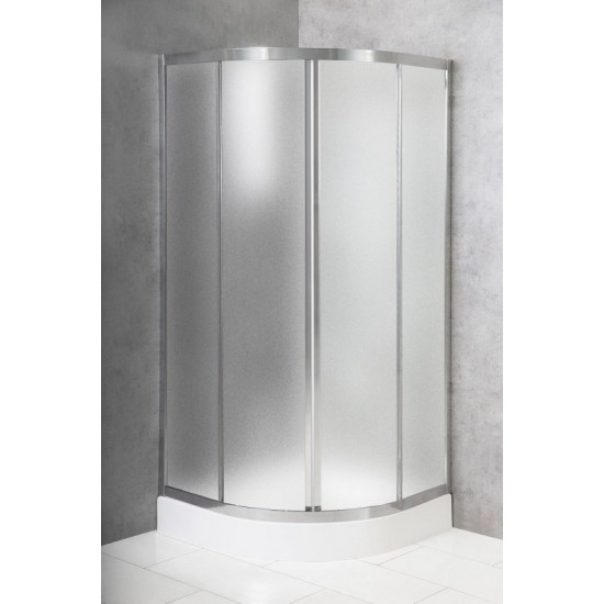 Душевой уголок Belbagno DUE-R-2-90-P-Cr 90х90 см стекло матовое