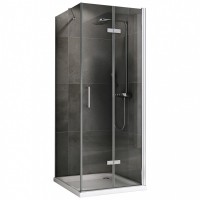 Душевой уголок ABBER Zart AG08100P-S81 100х80 см складные двери