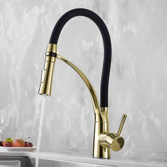 Смеситель для кухни Rea Gaspar Gold/Black REA-B1019