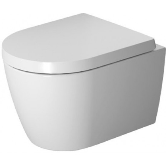 Унитаз Duravit ME by Starck подвесной 45300900A1 37x48 Soft Close + сиденье 0020190000 Soft Close