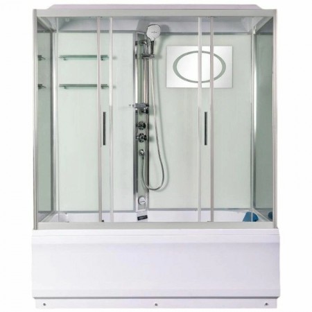 Душевая кабина Welt-Wasser EMMER 170/85/55-2 170x85 стекла прозрачные, с крышей