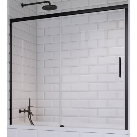 Шторка на ванну Radaway Idea Black PN DWJ 140 L (прозрачное)