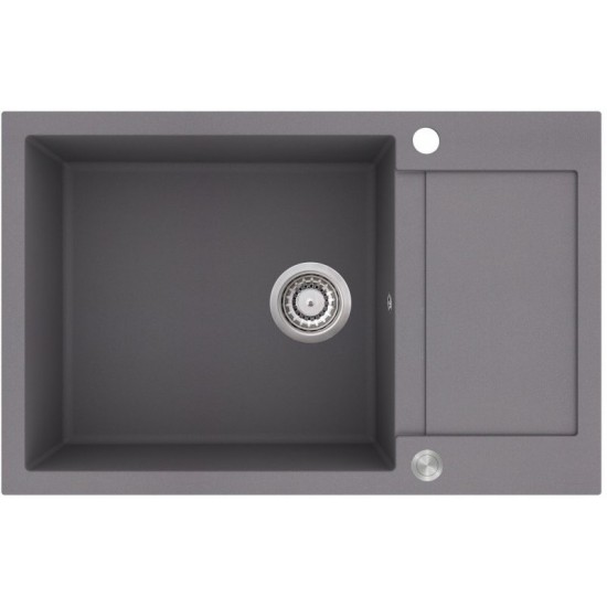 Кухонная мойка Aquasanita Tesa plus SQT 105 202 AW 78x50 alumetallic