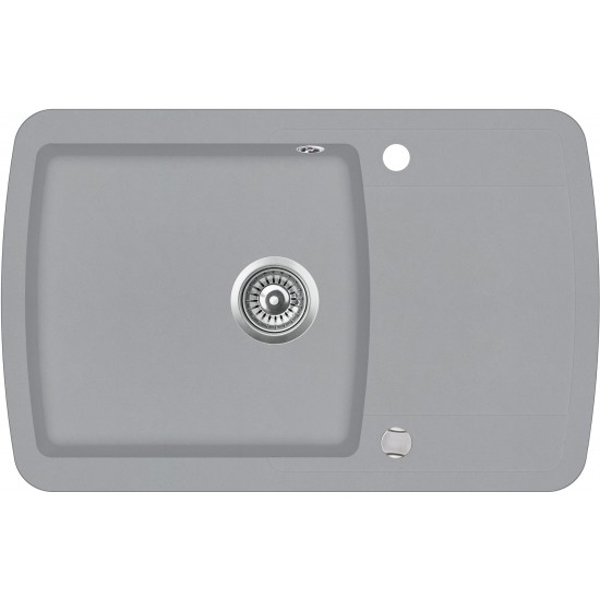 Кухонная мойка Aquasanita LIRA SQL 101 221 AW 78x50 Light Grey