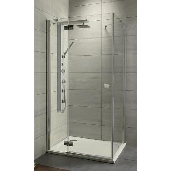 Душевой уголок Radaway Almatea KDJ 100 100x90 графит/хром