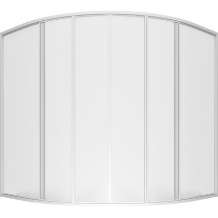 Шторка для ванны Bas Риола 135x135x145 6 створок пластик