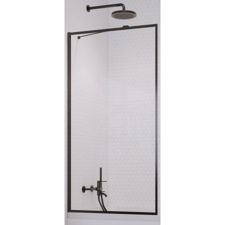 Шторка на ванну Radaway Idea Black PNJ Frame 50 (прозрачное)