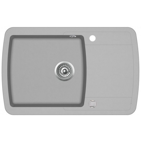 Кухонная мойка Aquasanita LIRA SQL 101 220 AW 78x50 argent