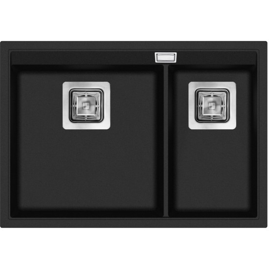 Кухонная мойка Aquasanita Delicia SQD 150 601 AW 65x45,5 Black Metallic
