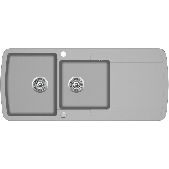 Кухонная мойка Aquasanita Lira SQL 201 220 AW 116x50 Argent