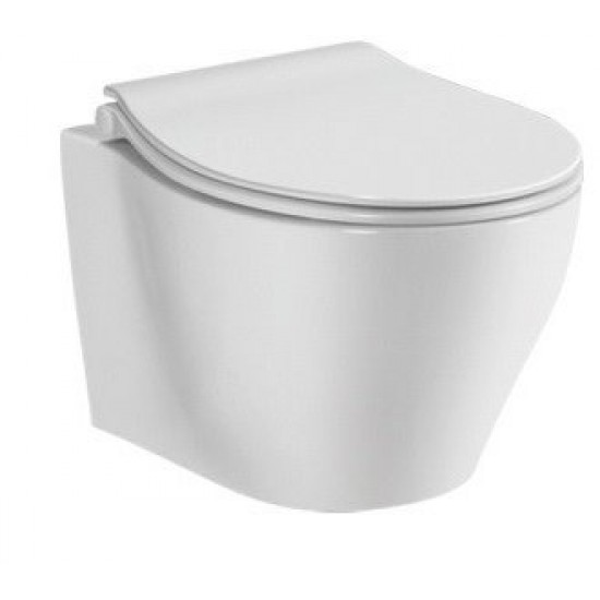 Унитаз подвесной Ceramalux CL-2101 безободковый Soft Close