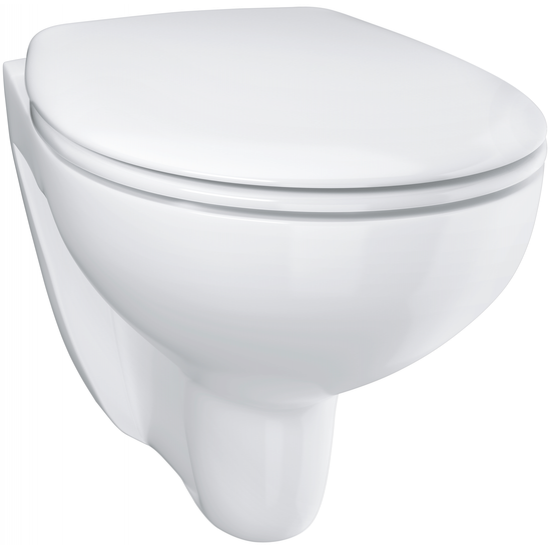 Унитаз Grohe Bau Ceramic 39427000 53,1x36,8 подвесной + сиденье SoftClose (арт. 39493000)