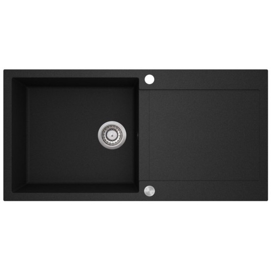 Кухонная мойка Aquasanita Tesa plus SQT 103 601 AW 100x50 blackmetallic