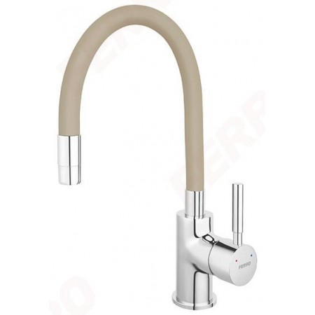 Смеситель Ferro Zumba BZA4P песочный/хром